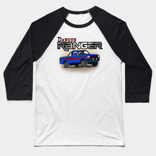Danger Ranger Baseball T-Shirt by Tashab-chill